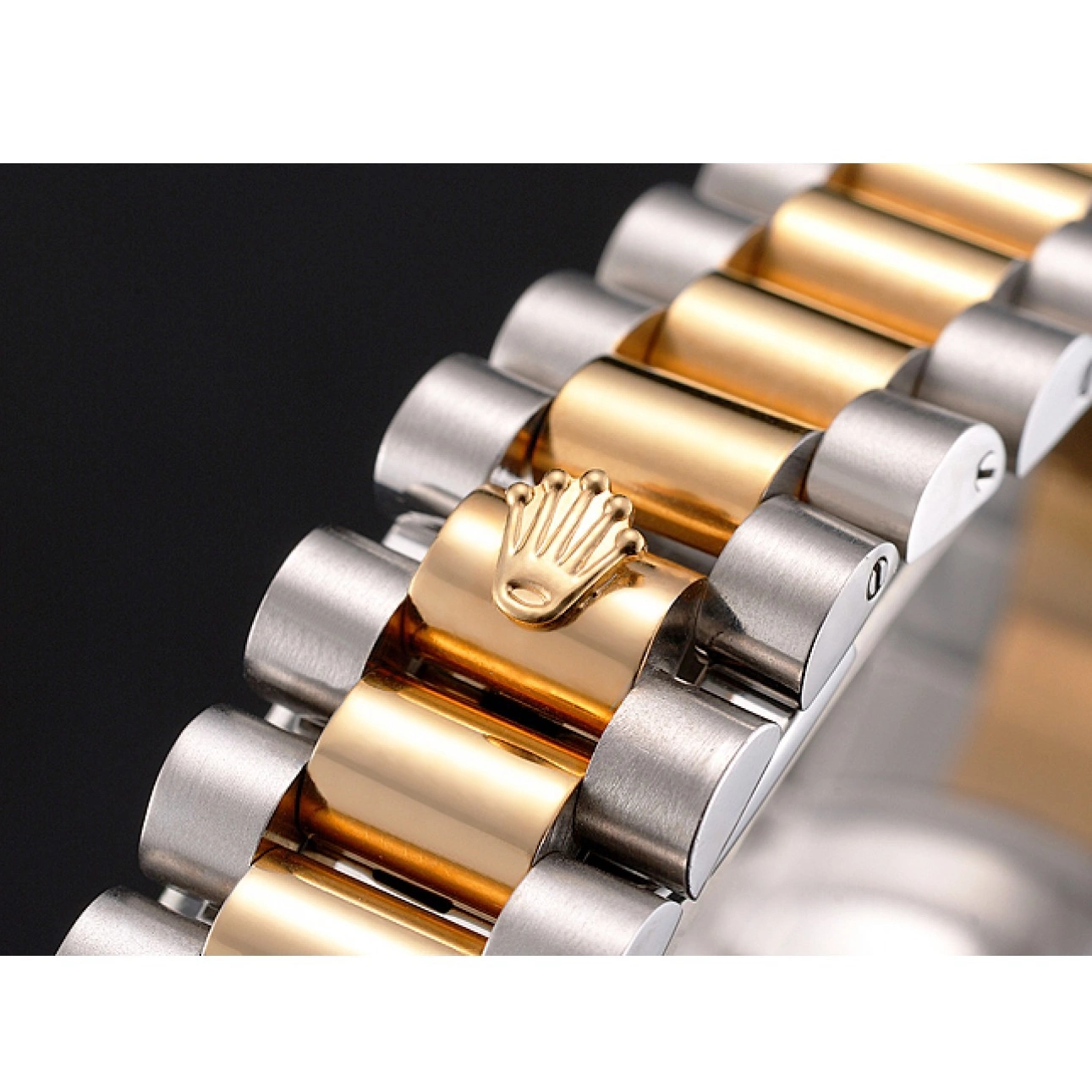 Aaa fake watches Datejust Bracelet Two Gold Case Bezel Tone Swiss Dial And Steel Rolex Stainless 0820